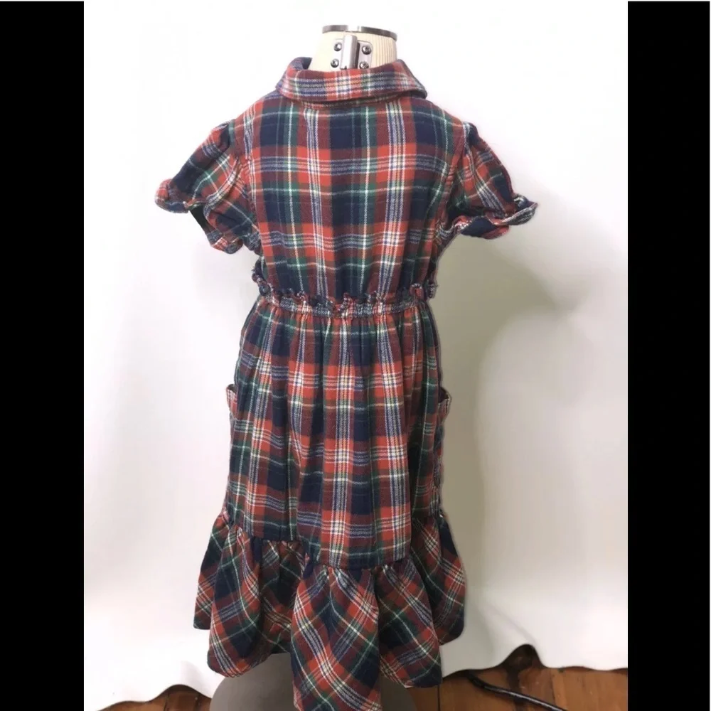 Ralph Lauren Plaid Short Sleeve Flannel Dress